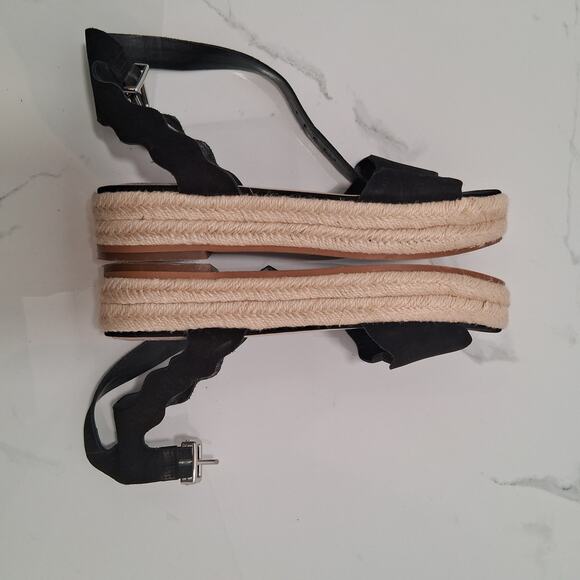 Vince Camuto Kamperla Women Espadrille Open Toe Ankle Buckle Black Size-8M - Picture 4 of 10